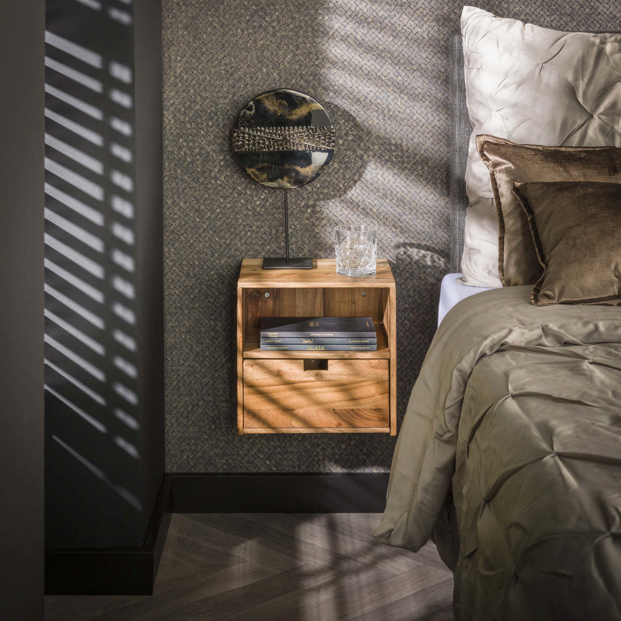 Nachtkastje set/2 XS hangend flat