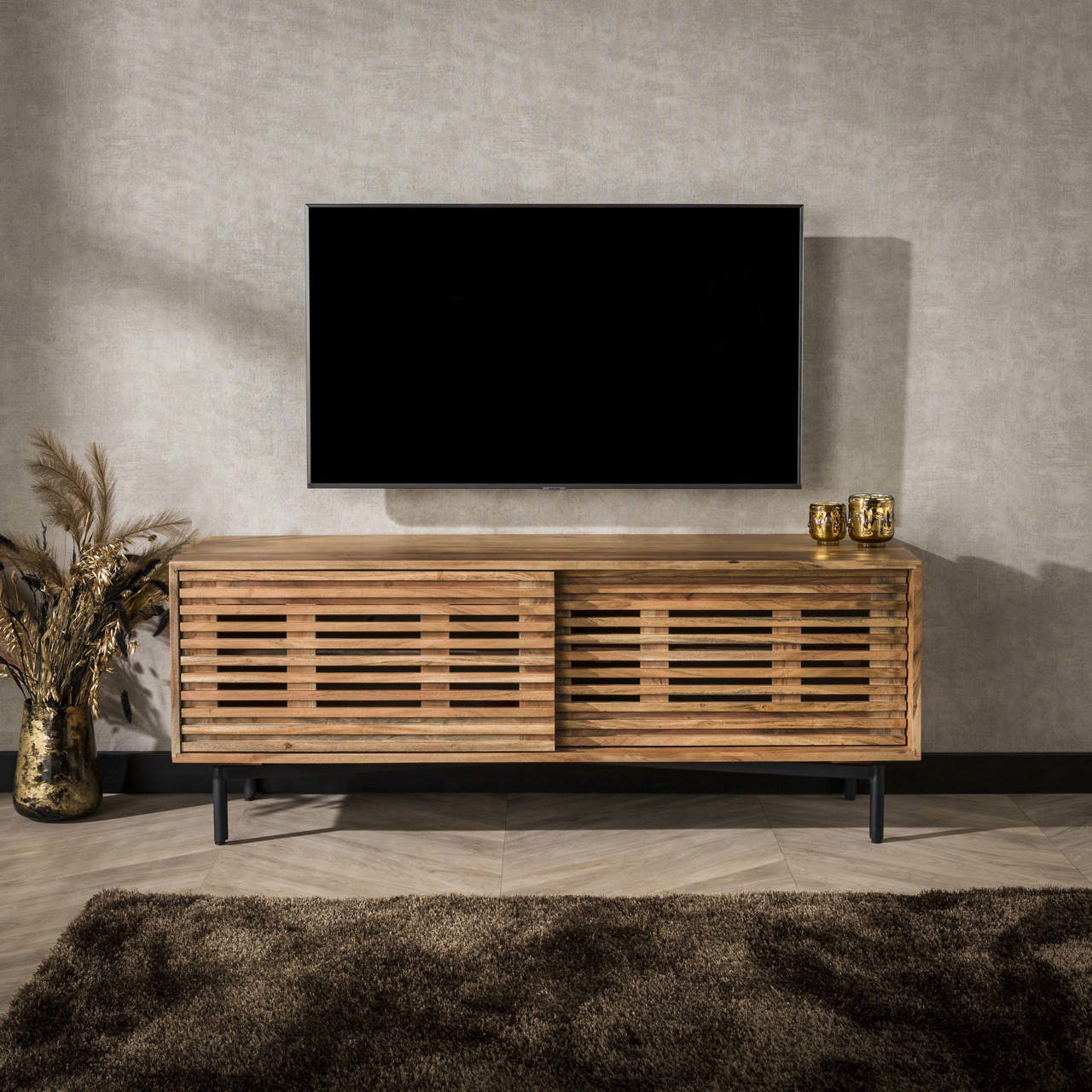 TV-meubel 2 deuren slide