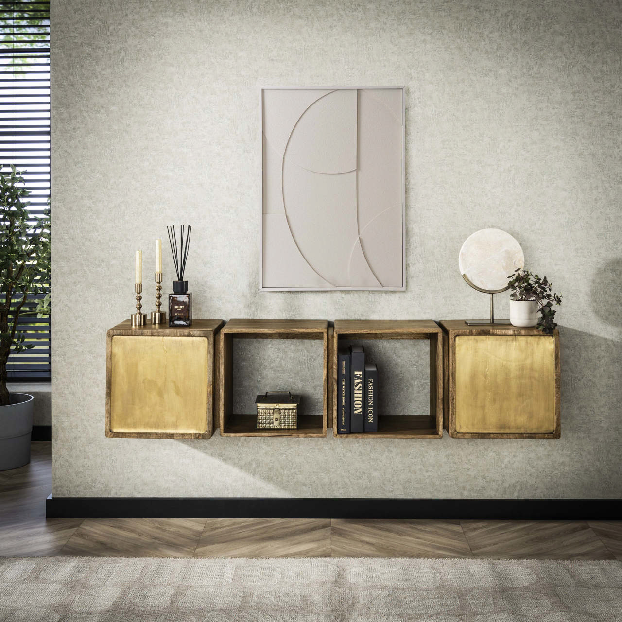 Dressoir 2D brass
