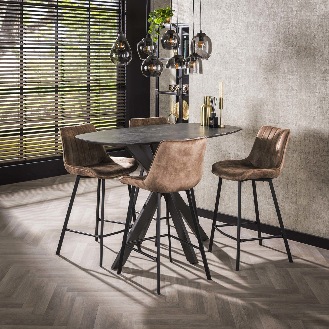 Bartafel kruisframe deens ovaal