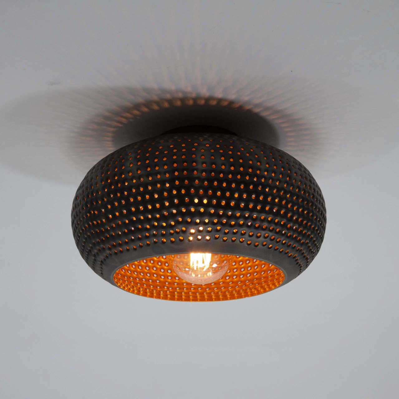 Plafondlamp Ø35 disk punch