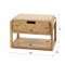 Nachtkastje 1L houten frame zwevend