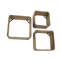 Wandschap set/3 vierkant