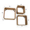 Wandschap set/3 vierkant
