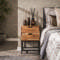 Bedside table flat 2 drawers