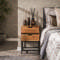 Bedside table flat 2 drawers