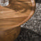Salontafel massieve voet rond