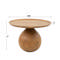 Salontafel massieve voet rond