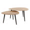 Salontafel set/2 driehoek organisch