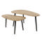 Table basse série/2 en forme de rein organique