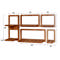 Wandschap set/5 curvy