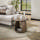 Massief acacia glaze brown