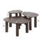 Salontafel set/3 driehoekig Maya teak