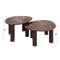 Salontafel set/2 driehoekig Maya teak