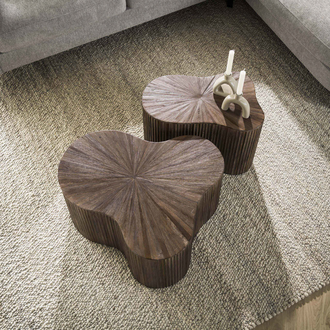 Salontafel set/2 shamrock Maya Teak