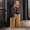 Bloemenzuil set/2 slate round