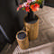 Bloemenzuil set/2 slate round