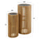 Bloemenzuil set/2 slate round