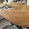 Table à manger 180 organic pietement central