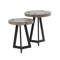 Bijzettafel set/2 grey mix