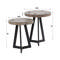 Bijzettafel set/2 grey mix
