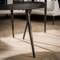 Table de salon set/2 ronde effet métallique