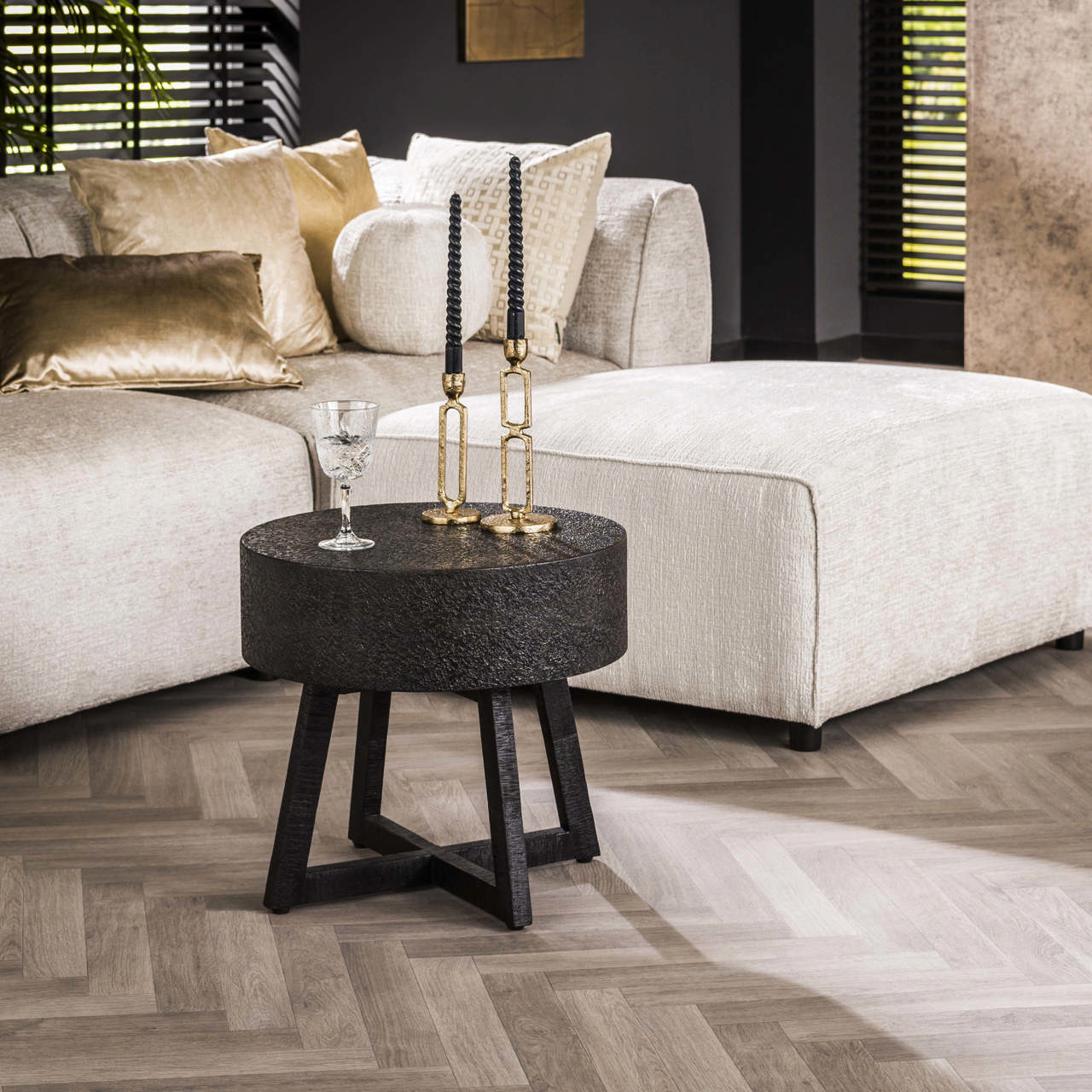 Coffee table Ø50 bulky ferro