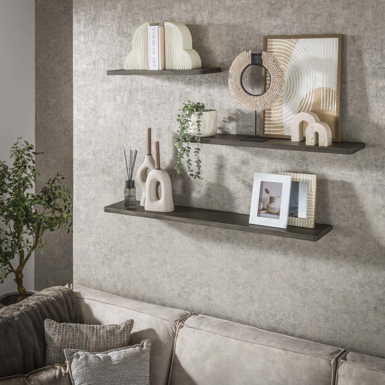 Wall shelf Ferro set/3