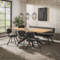 Dining table 200 herringbone veneer