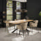 Dining table 200 herringbone veneer