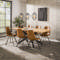 Dining table 200 herringbone veneer