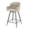 Barstoel draaibaar boucle ronde rug VPE2