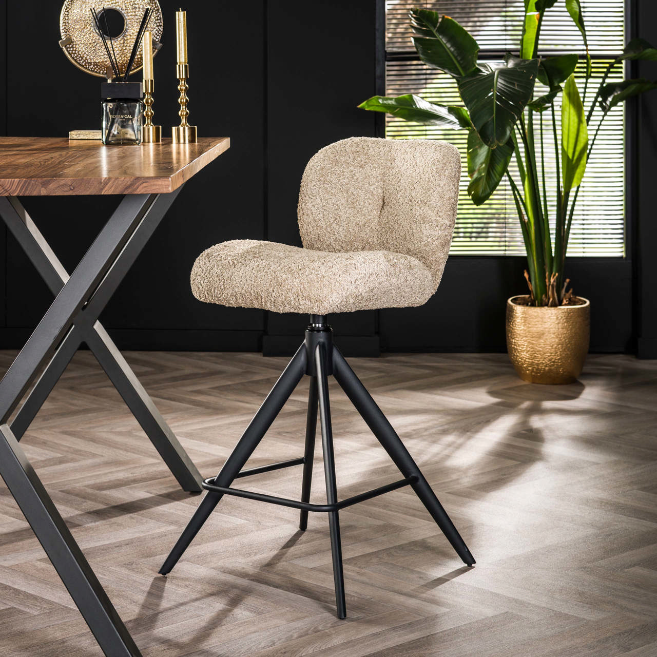 Tabouret de bar Comfort pivotant emballé/2