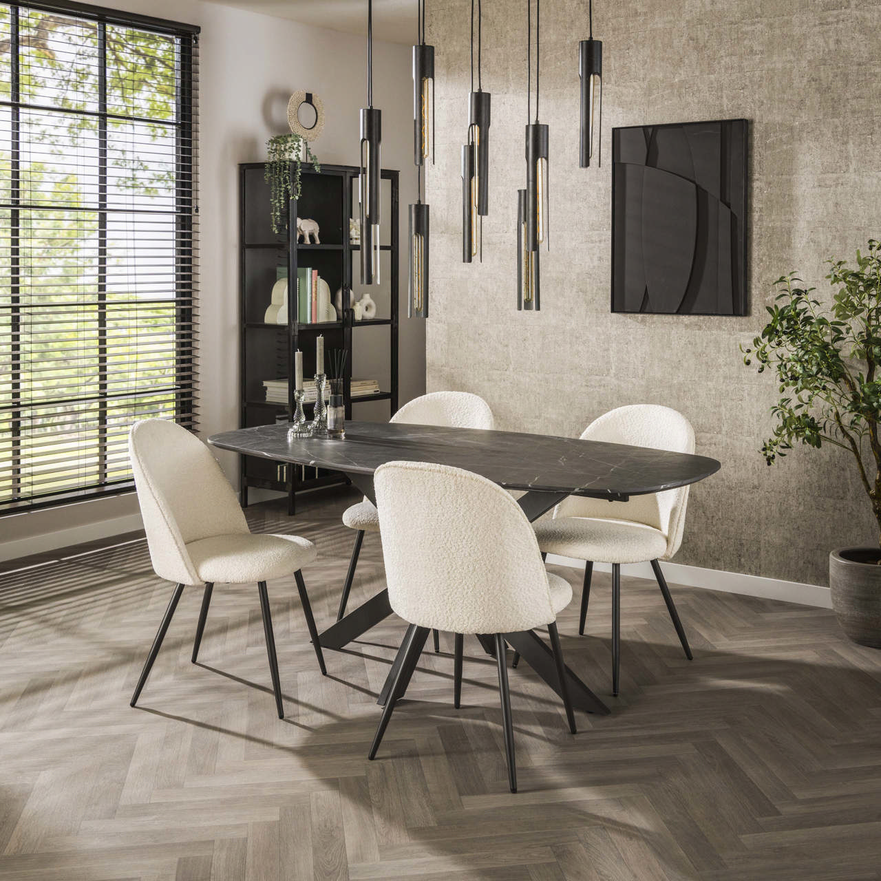 Eetkamertafel 180 deens ovaal