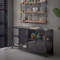 Dressoir Rift metal 4 deuren
