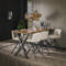 Hanglamp 4+3 stripe glass horizontal