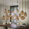 Hanglamp 5+5+5 rib glass
