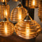 Hanglamp 5+5+5 rib glass