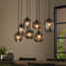 Hanglamp 4+3 hexagon mix