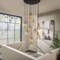 Hanglamp 9L leaf getrapt
