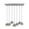 Hanglamp 4+3L bubble shaded