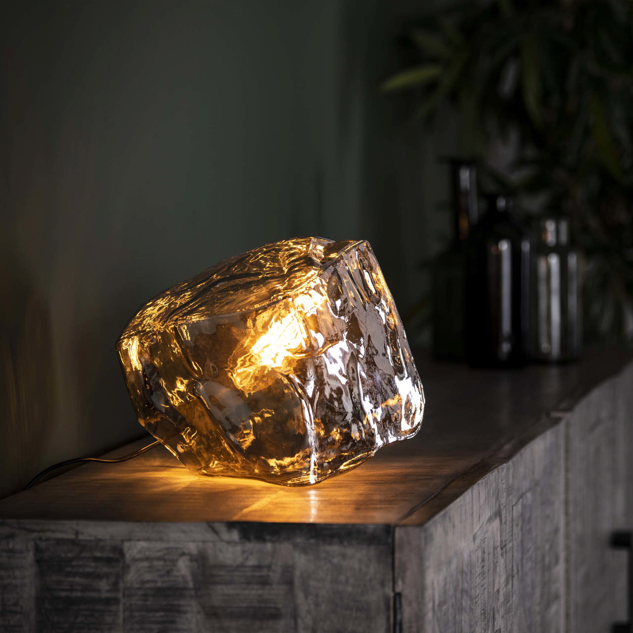 Tafellamp rock chromed