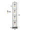 Floor lamp 4L cubic tower