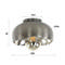 Plafondlamp Ø35 mirror